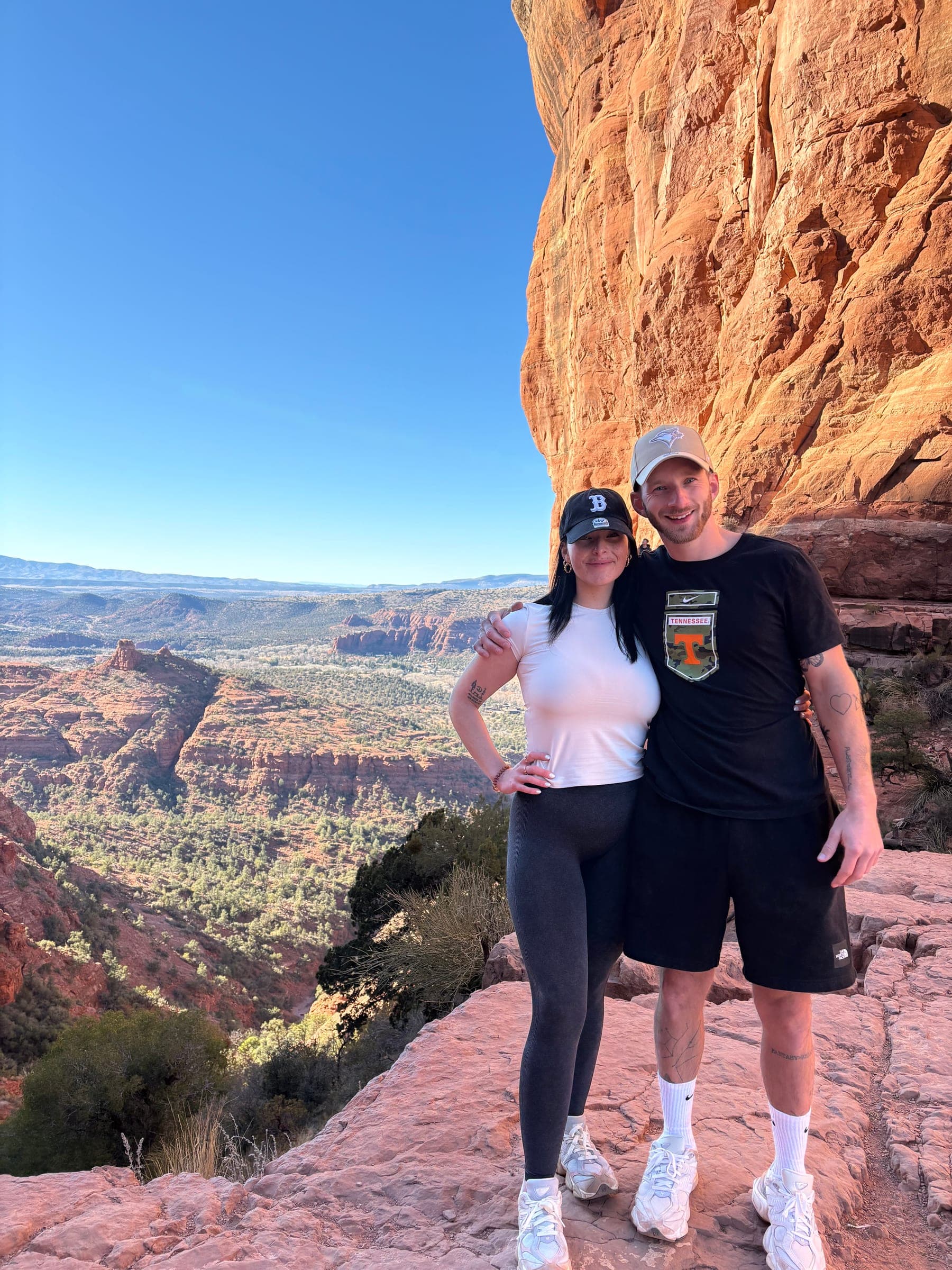 Spencer Book, owner of Ocean View Plunge Pools, with his fiancée Charlie